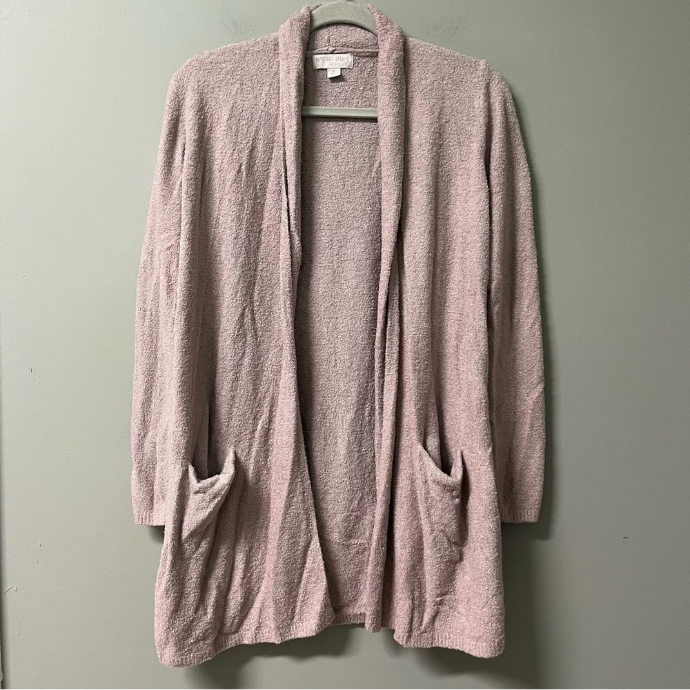 Barefoot Dreams Cozy Chic Lite Pink Cardigan M